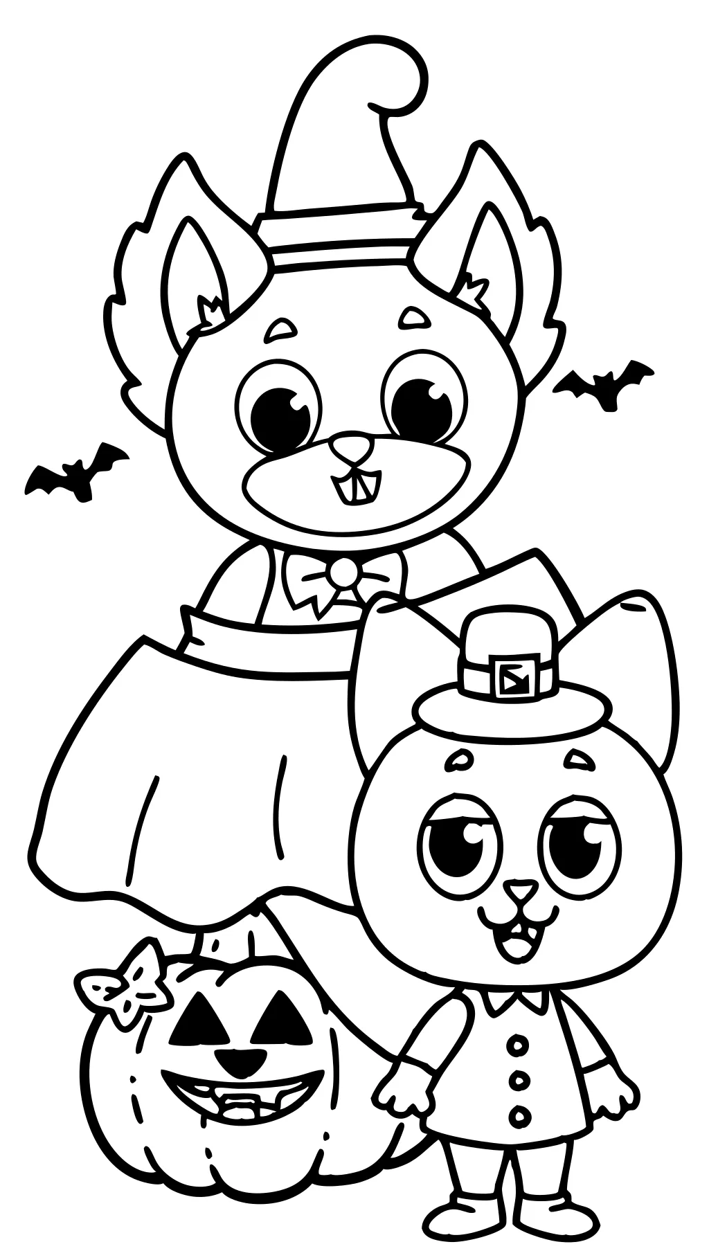 Bluey Halloween Coloring Pages gratis